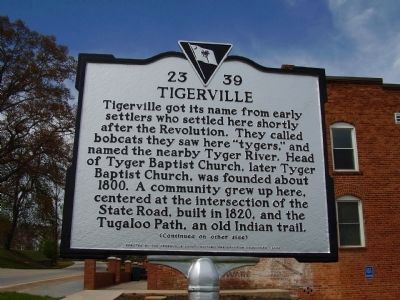 Tigerville SC Sign